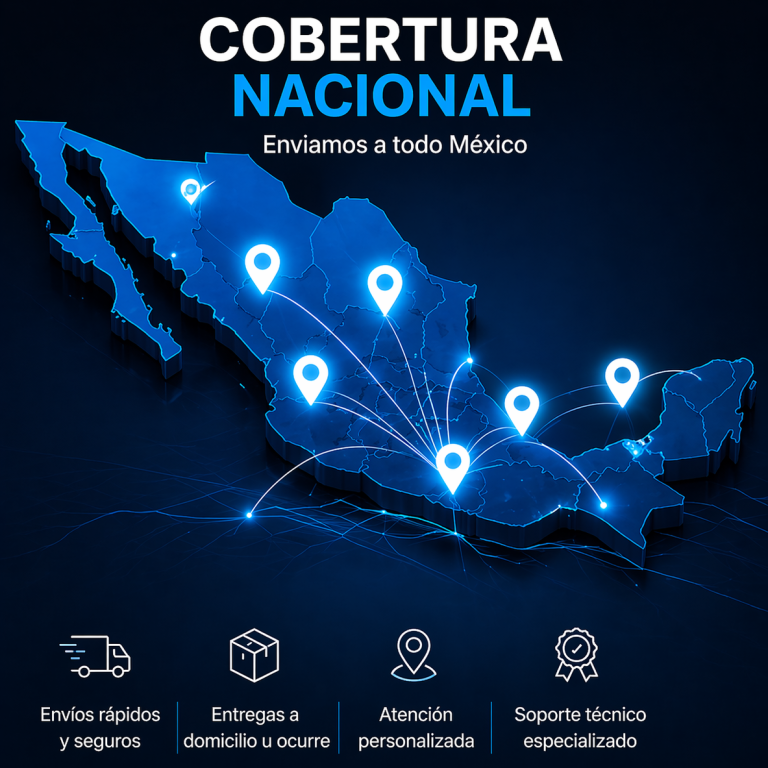 Cobertura nacional, envíos a todo México